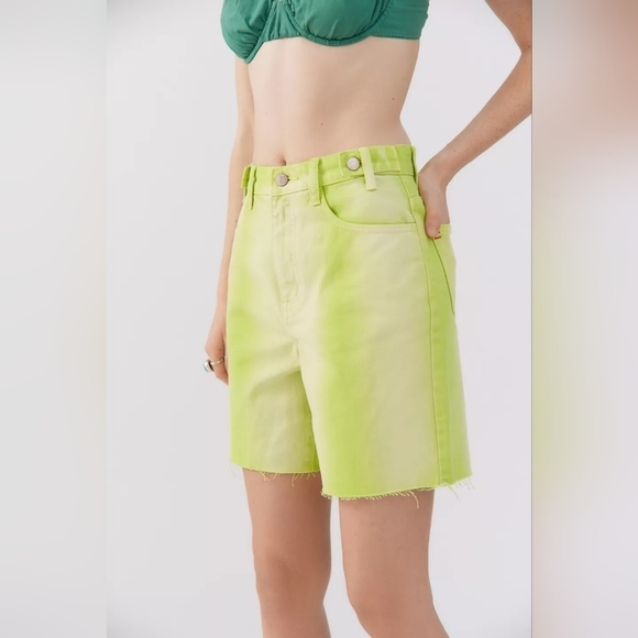 NWT BDG Longline Carpenter Denim Short — Green Wash Size 24 - Picture 5 of 13